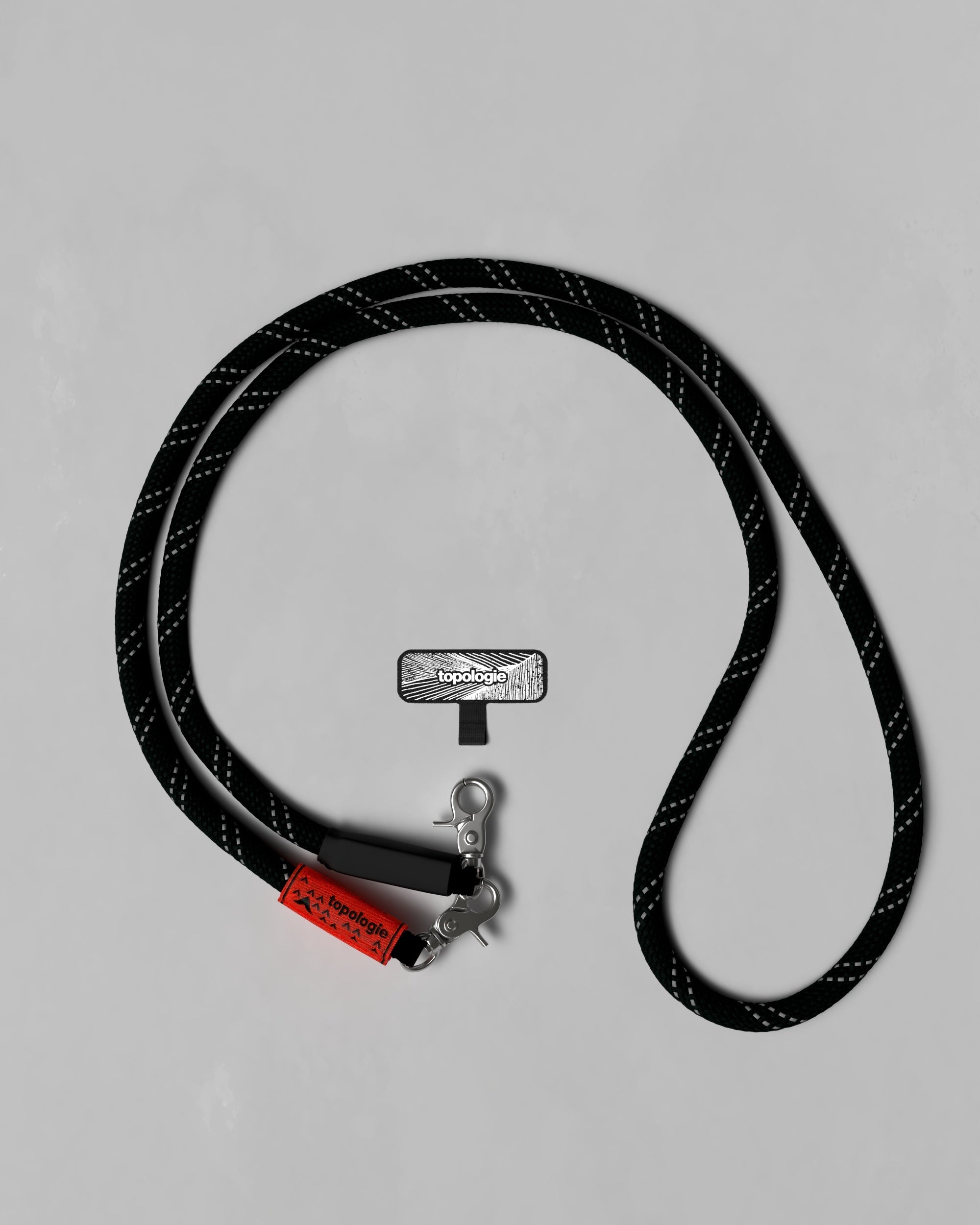 Phone Strap Adapter / 10mm Rope / Black Reflective