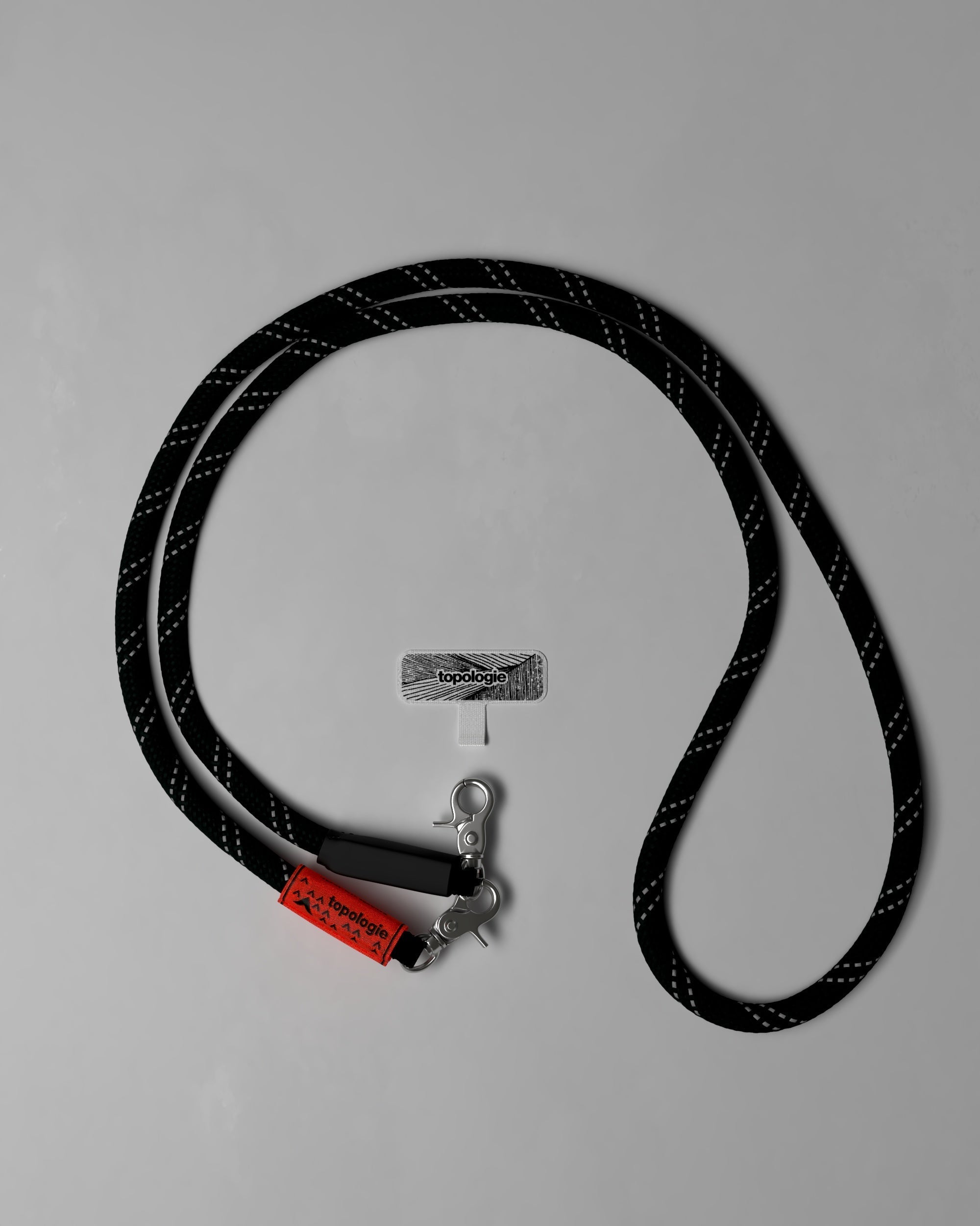 Phone Strap Adapter / 10mm Rope / Black Reflective