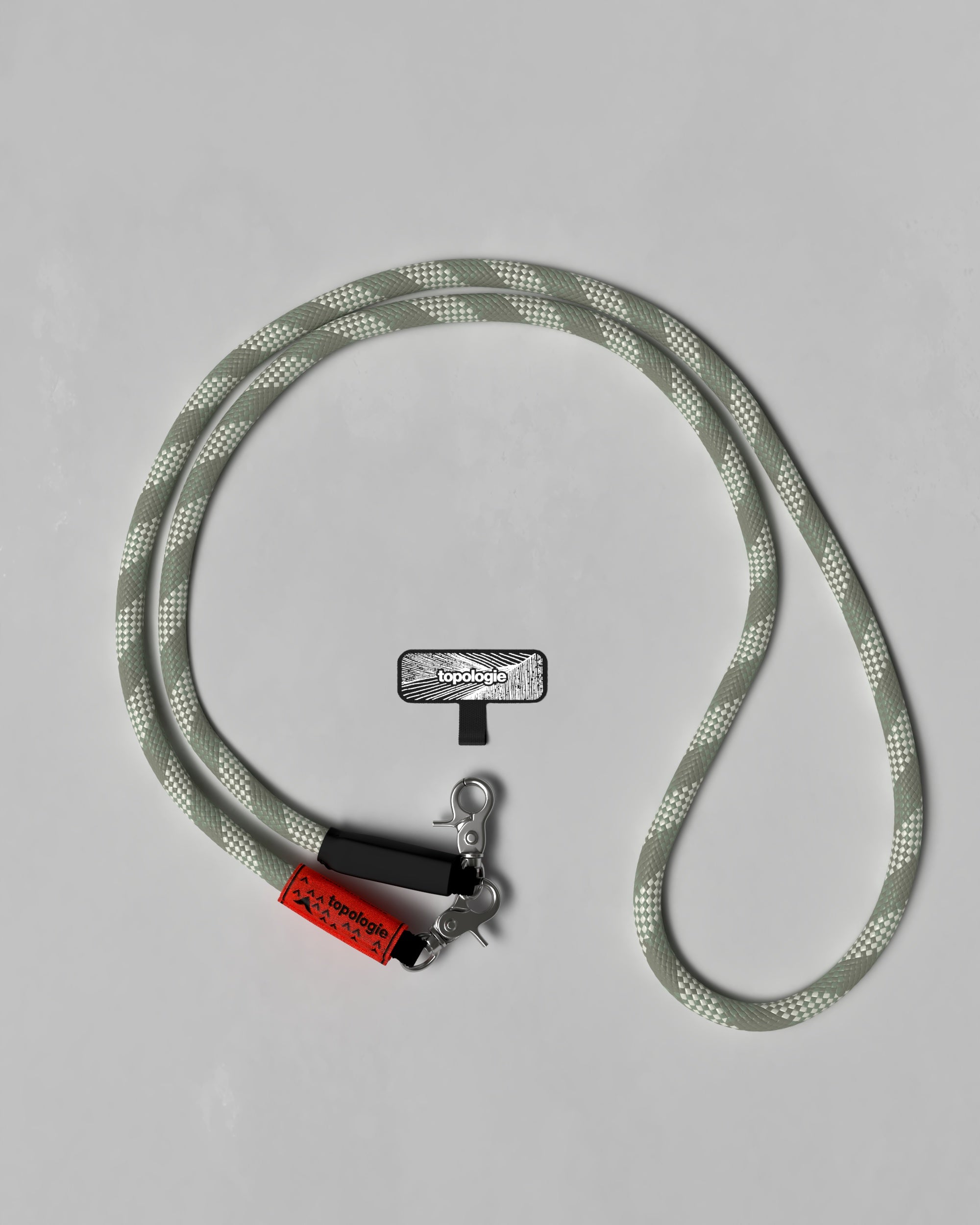 Phone Strap Adapter / 10mm Rope / Sage Patterned