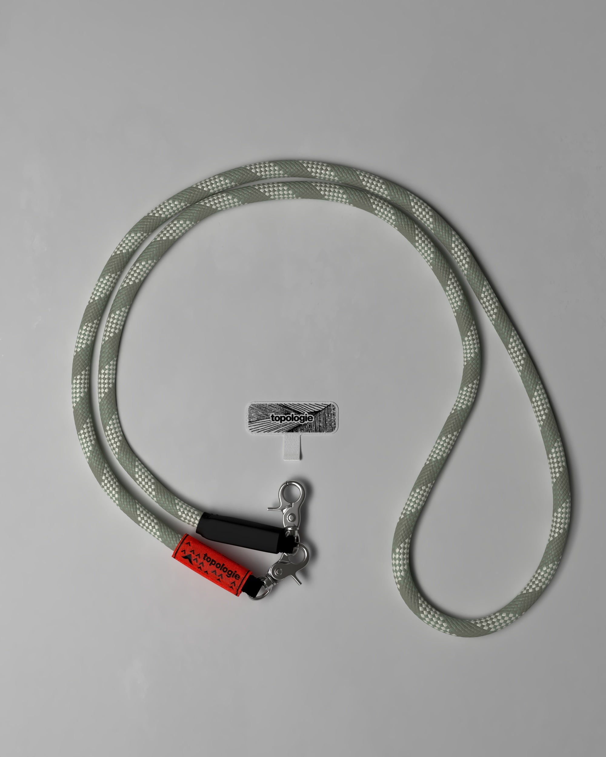 Phone Strap Adapter / 10mm Rope / Sage Patterned