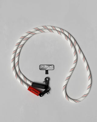 Phone Strap Adapter / 10mm Rope / White Patterned