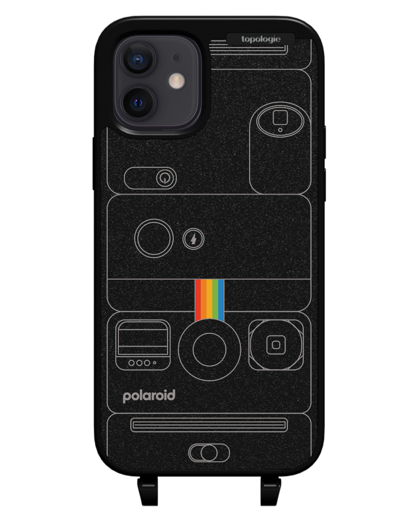 Polaroid x Topologie Bump Phone Case / Matte Black / Camera Black