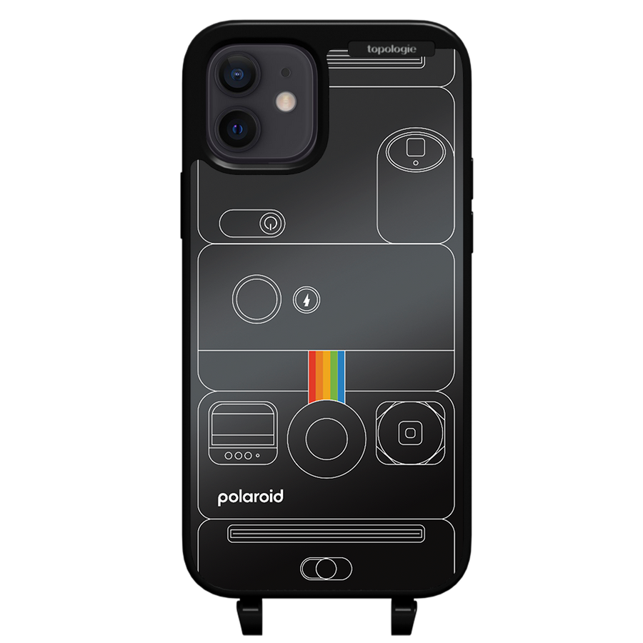 Polaroid x Topologie Bump Phone Case / Matte Black / Black Mirror / Camera Black