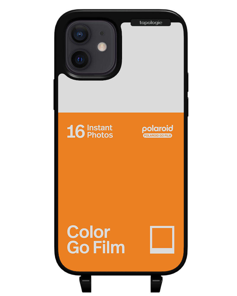 Polaroid x Topologie Bump Phone Case / Matte Black / Color Go Film Tangerine