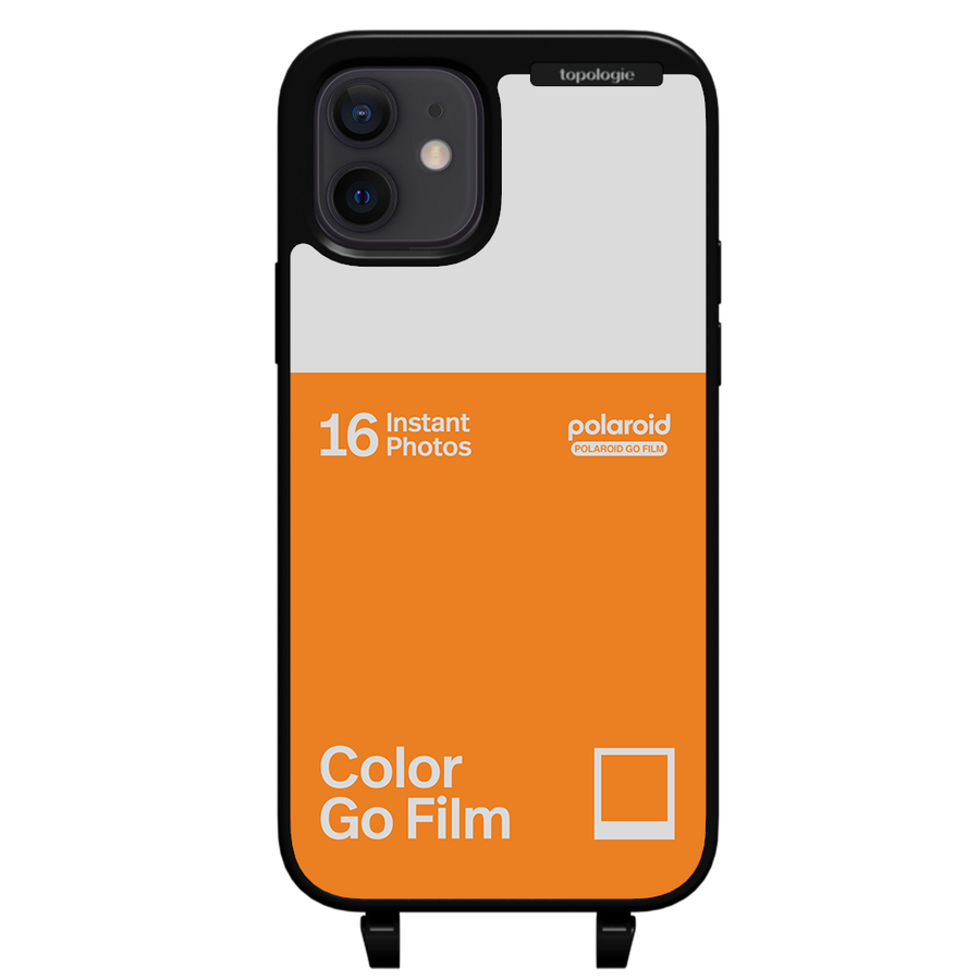 Polaroid x Topologie Bump Phone Case / Matte Black / Color Go Film Tangerine