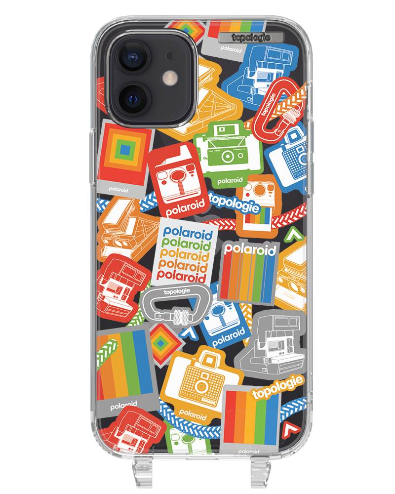 Polaroid x Topologie Bump Phone Case / Clear / Stickers