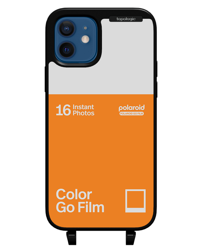 Polaroid x Topologie Bump Phone Case / Matte Black / Color Go Film Tangerine