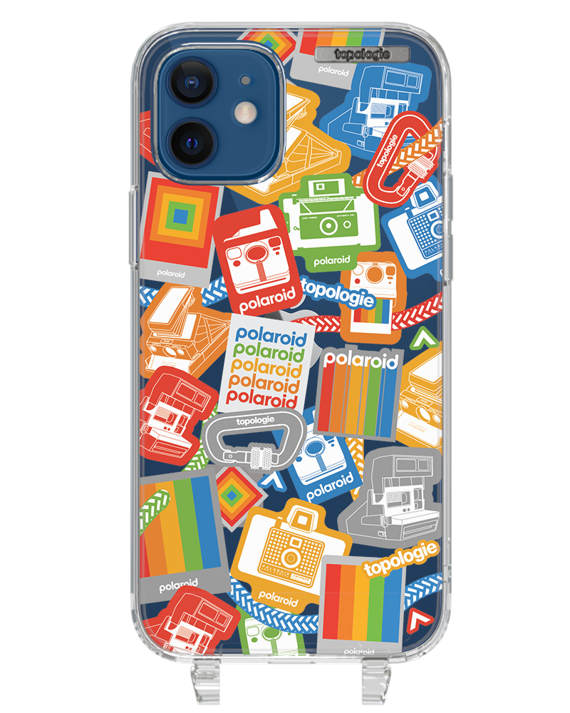 Polaroid x Topologie Bump Phone Case / Clear / Stickers