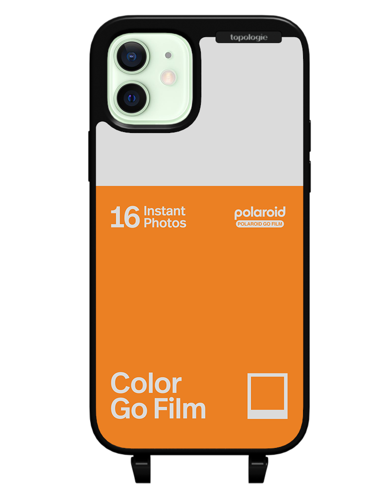 Polaroid x Topologie Bump Phone Case / Matte Black / Color Go Film Tangerine