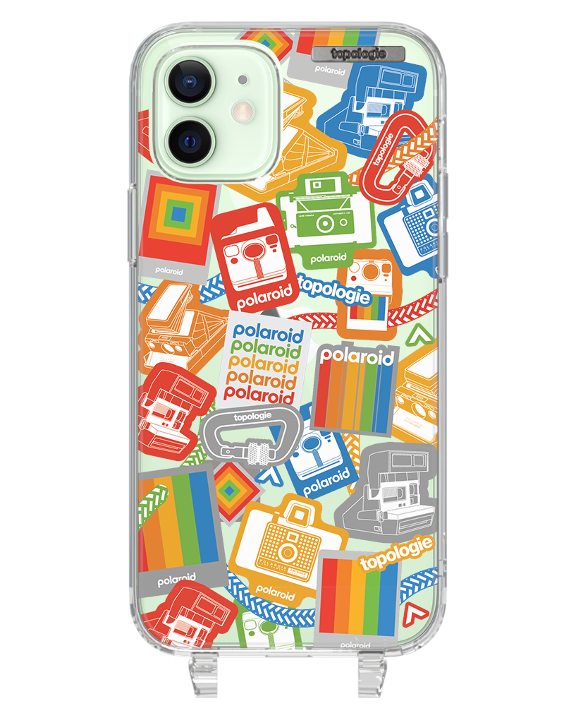 Polaroid x Topologie Bump Phone Case / Clear / Stickers