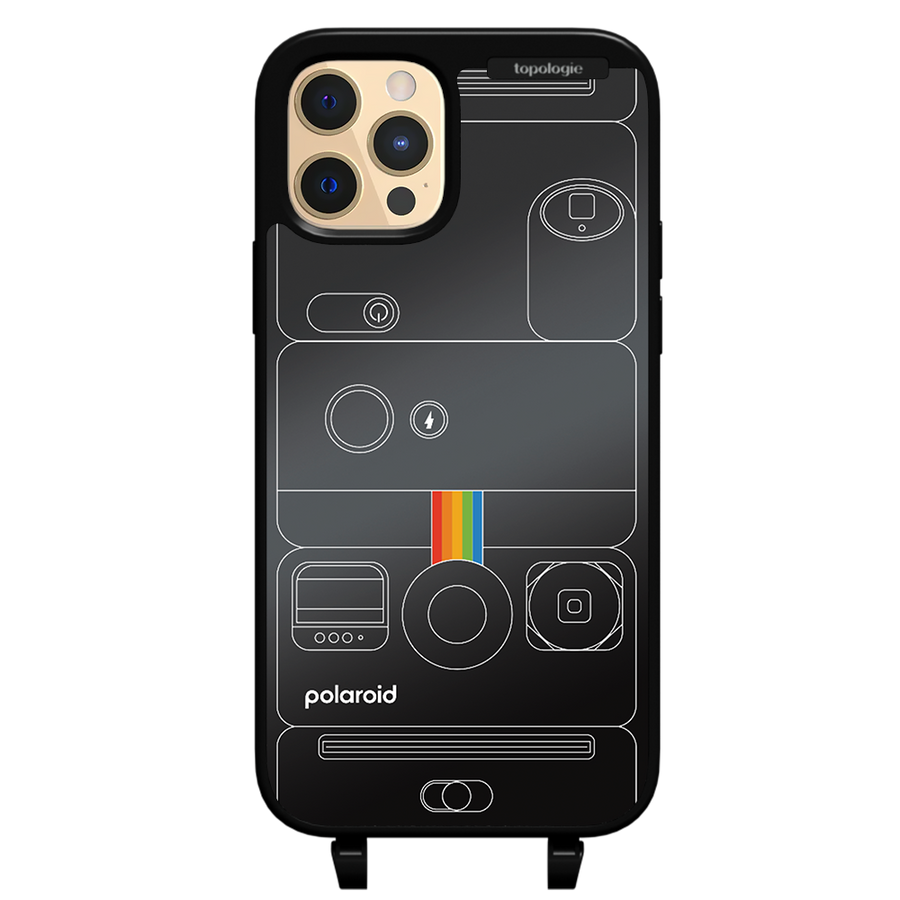 Polaroid x Topologie Bump Phone Case / Matte Black / Black Mirror / Camera Black