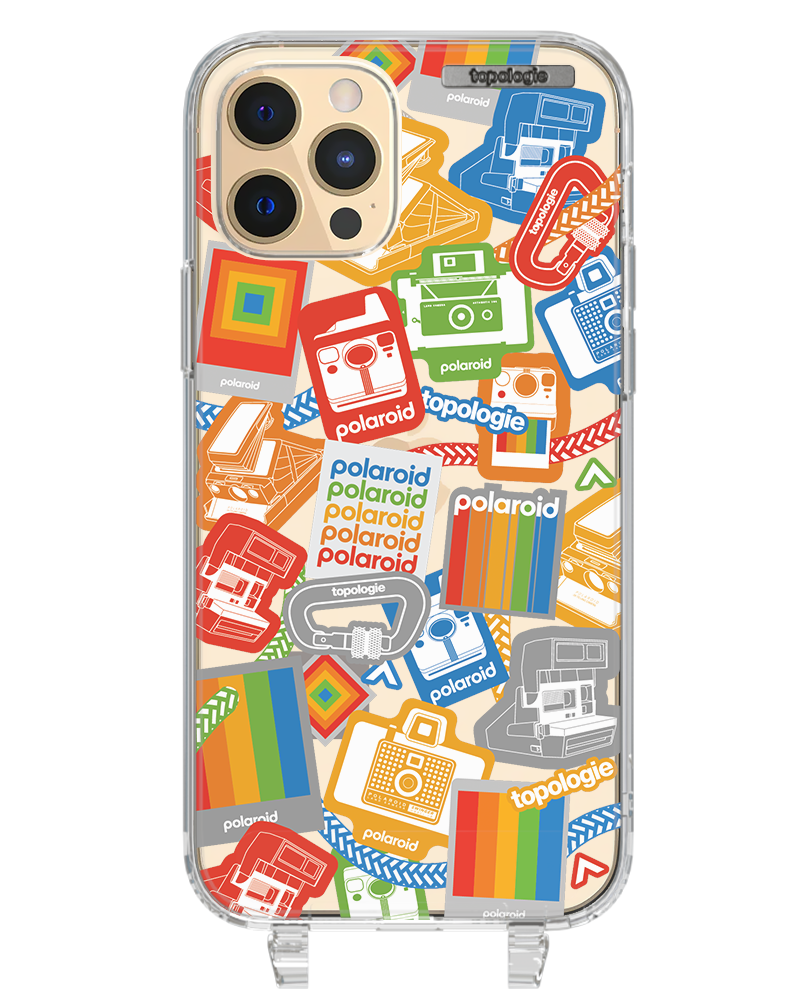 Polaroid x Topologie Bump Phone Case / Clear / Stickers