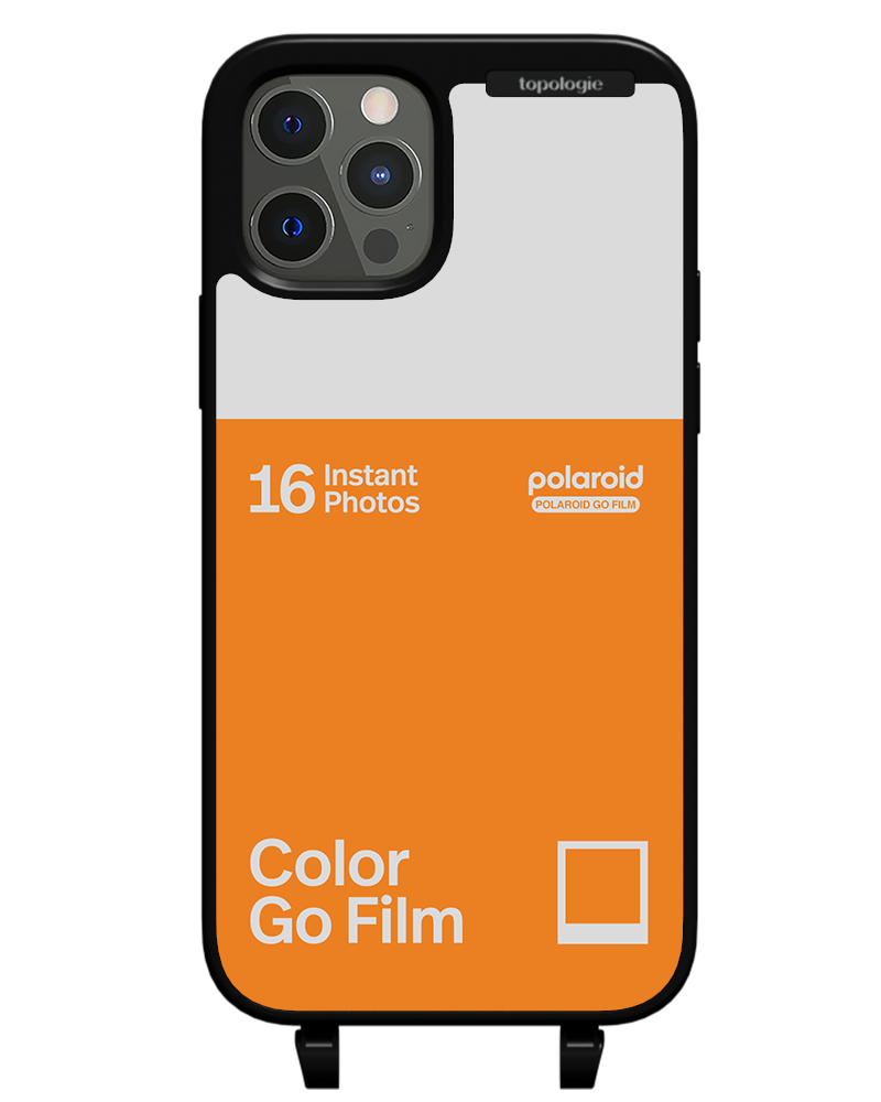 Polaroid x Topologie Bump Phone Case / Matte Black / Color Go Film Tangerine