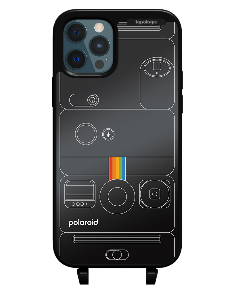 Polaroid x Topologie Bump Phone Case / Matte Black / Black Mirror / Camera Black