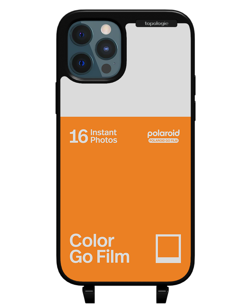 Polaroid x Topologie Bump Phone Case / Matte Black / Color Go Film Tangerine