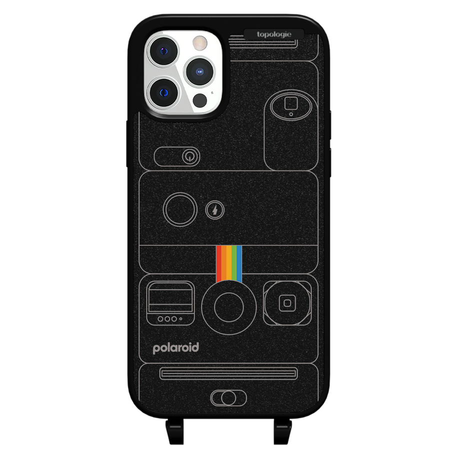 Polaroid x Topologie Bump Phone Case / Matte Black / Camera Black