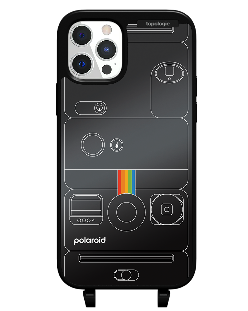 Polaroid x Topologie Bump Phone Case / Matte Black / Black Mirror / Camera Black