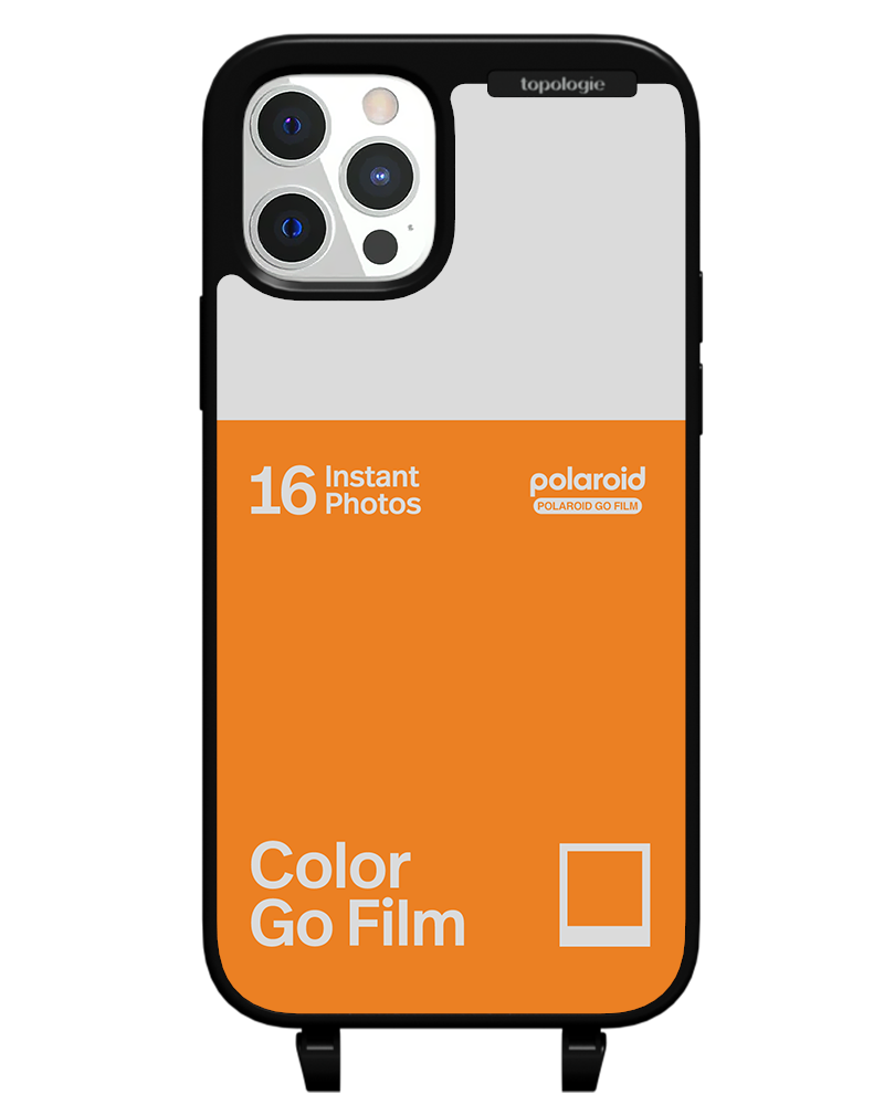 Polaroid x Topologie Bump Phone Case / Matte Black / Color Go Film Tangerine