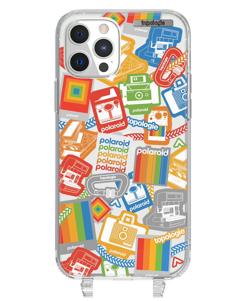 Polaroid x Topologie Bump Phone Case / Clear / Stickers