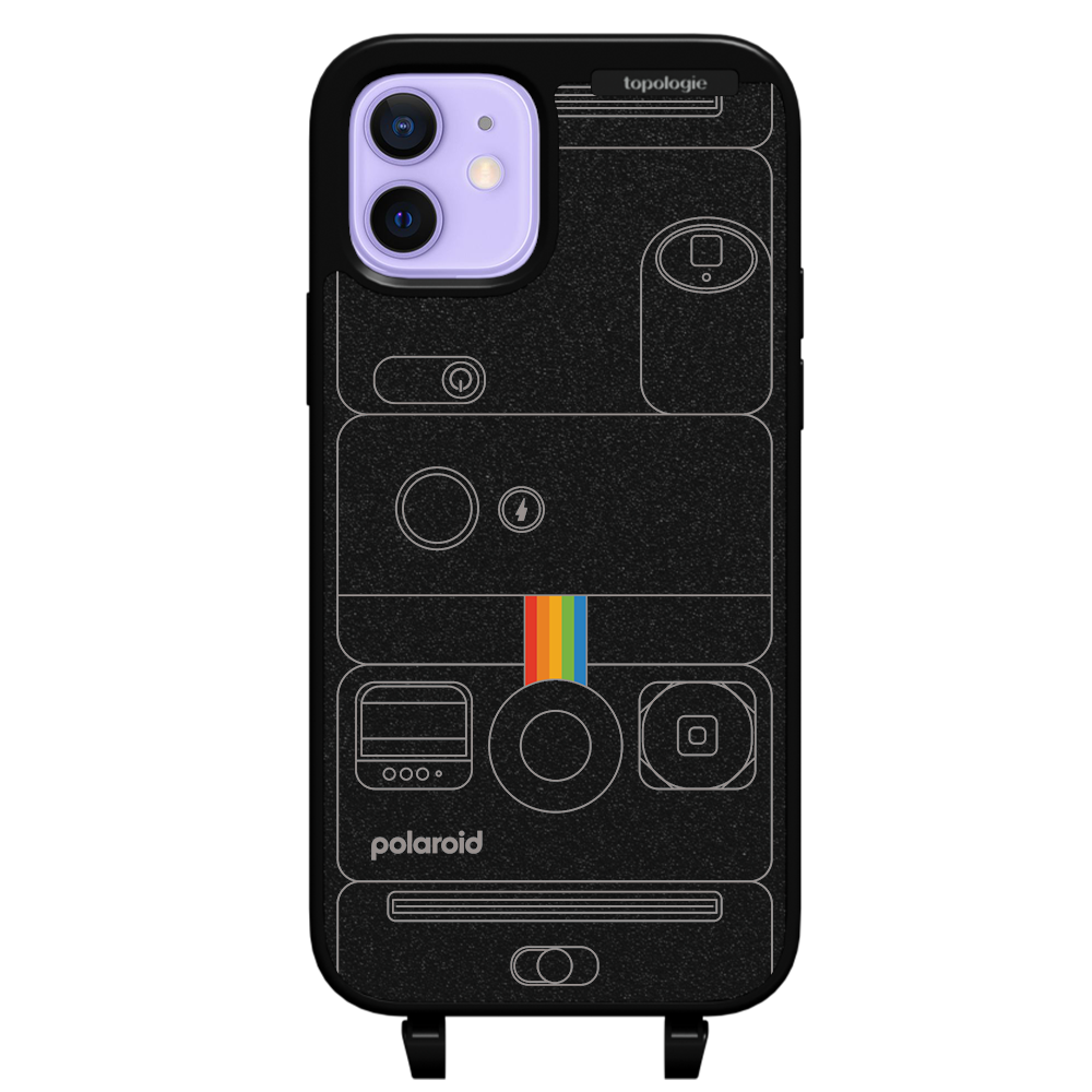 Polaroid x Topologie Bump Phone Case / Matte Black / Camera Black