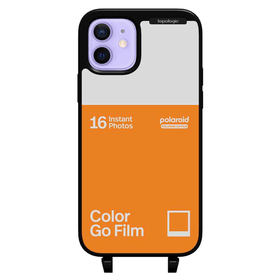 Polaroid x Topologie Bump Phone Case / Matte Black / Color Go Film Tangerine