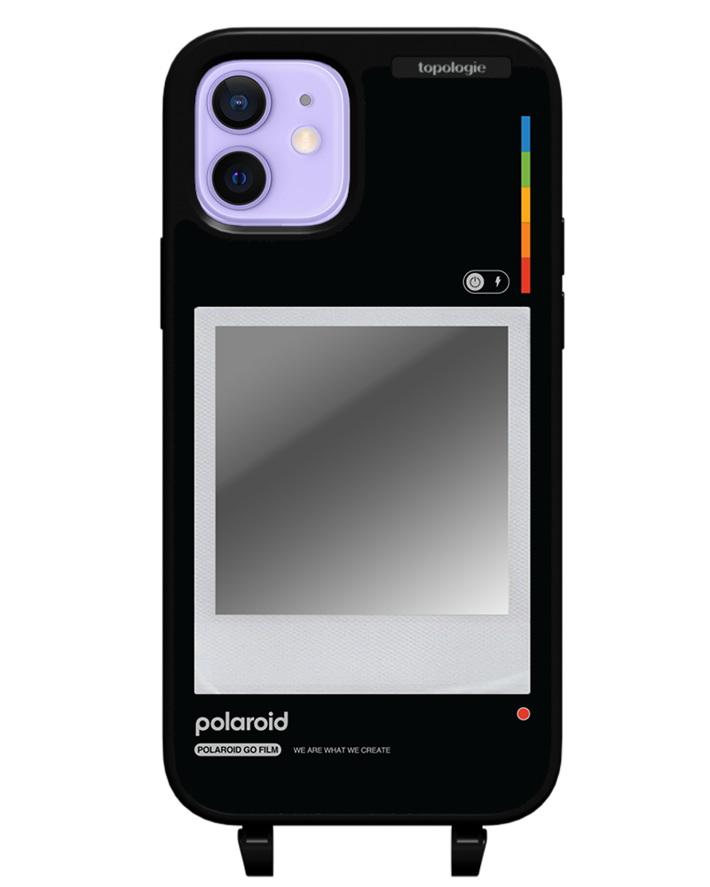 Polaroid x Topologie Bump Phone Case / Matte Black / Silver Mirror / Frame Black