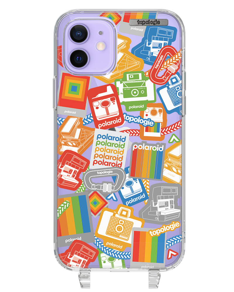 Polaroid x Topologie Bump Phone Case / Clear / Stickers