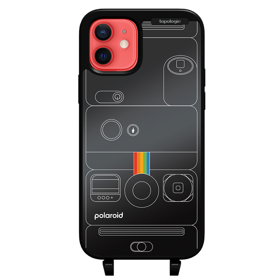 Polaroid x Topologie Bump Phone Case / Matte Black / Black Mirror / Camera Black