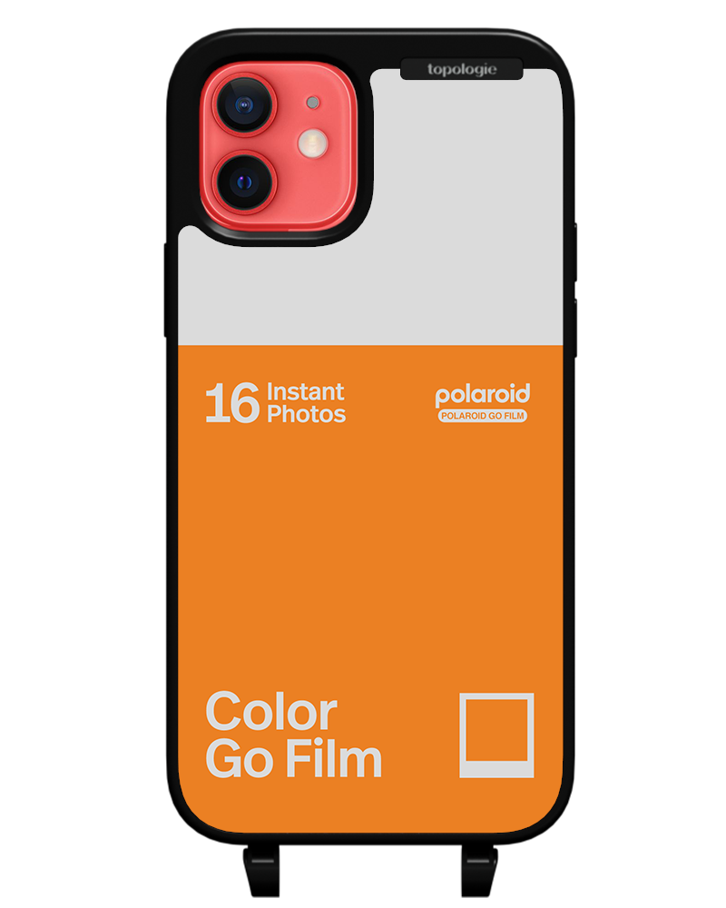 Polaroid x Topologie Bump Phone Case / Matte Black / Color Go Film Tangerine