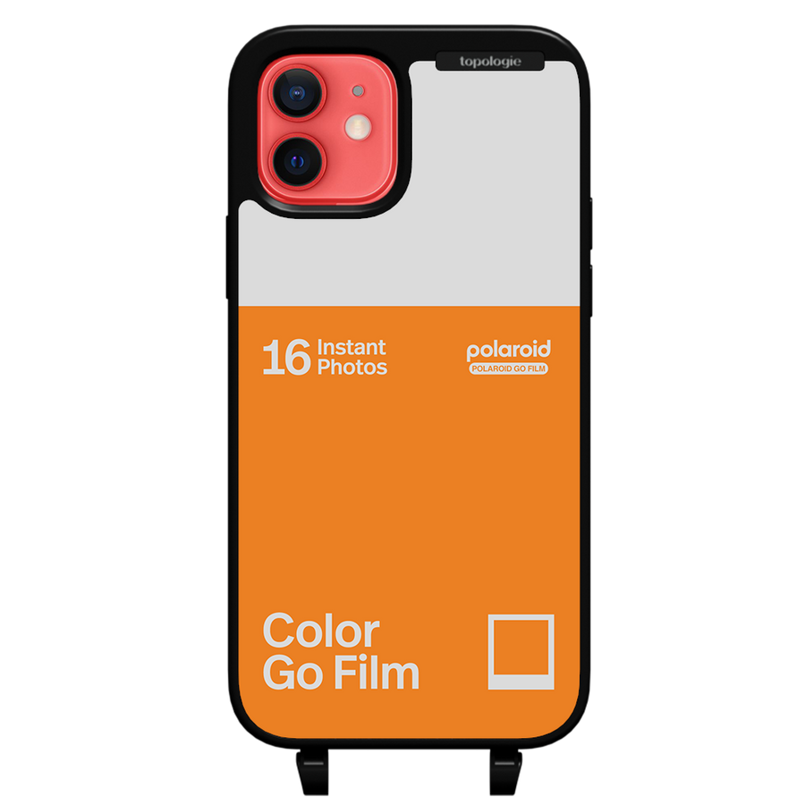 Polaroid x Topologie Bump Phone Case / Matte Black / Color Go Film Tangerine