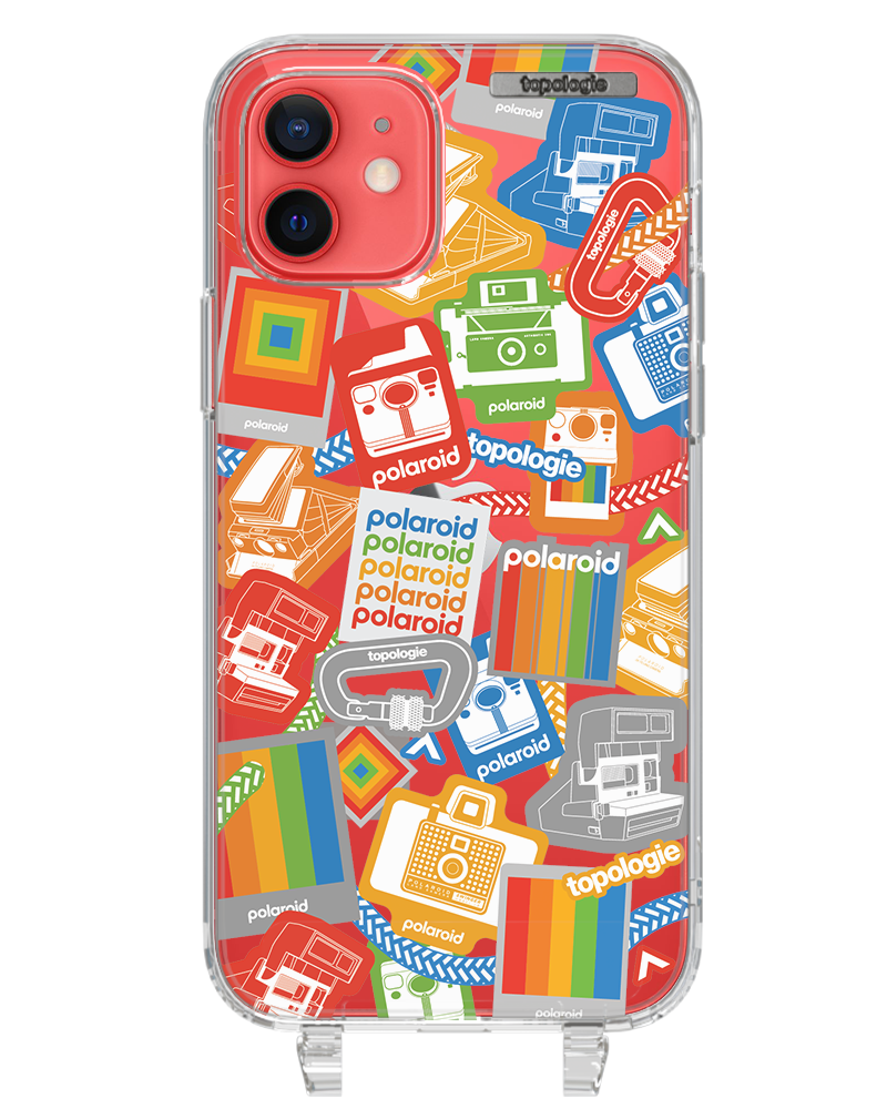 Polaroid x Topologie Bump Phone Case / Clear / Stickers