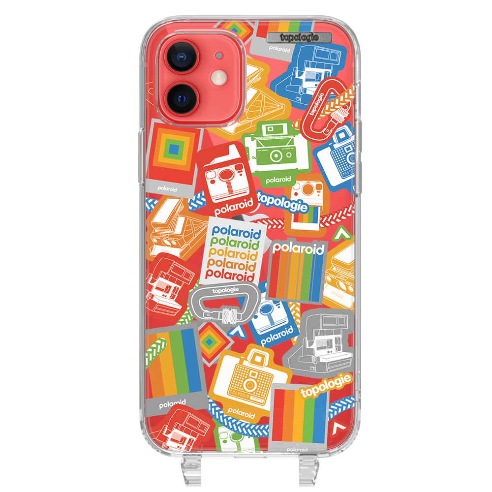 Polaroid x Topologie Bump Phone Case / Clear / Stickers