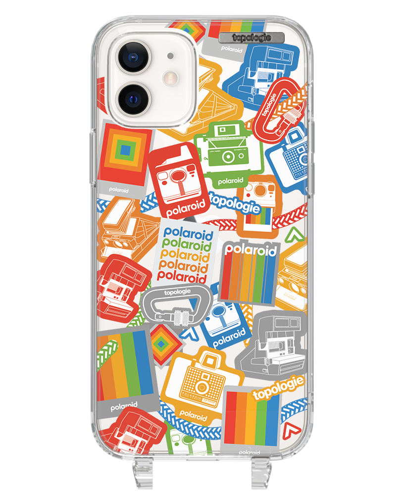 Polaroid x Topologie Bump Phone Case / Clear / Stickers