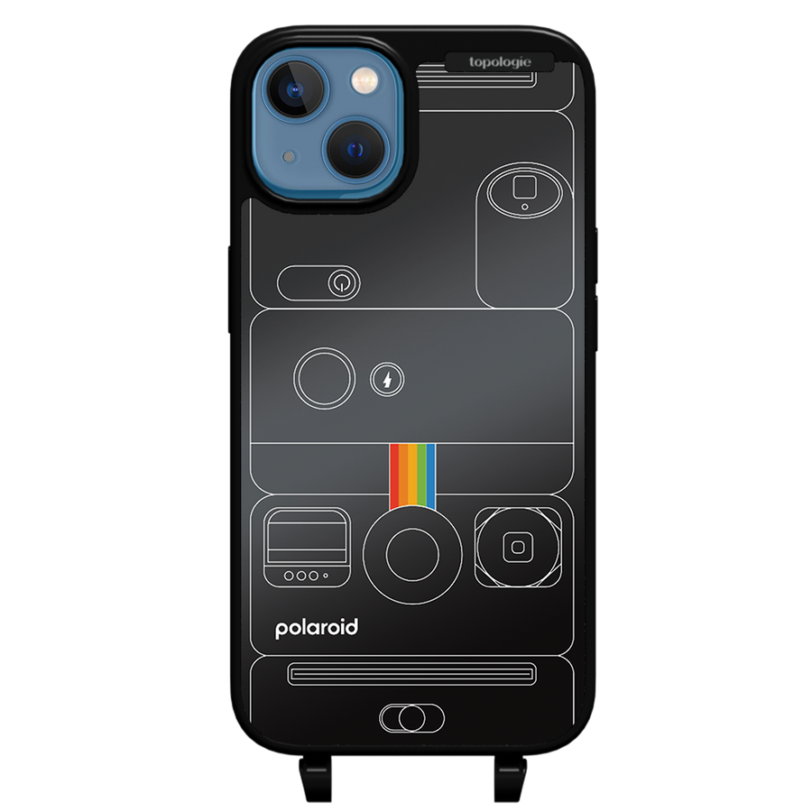 Polaroid x Topologie Bump Phone Case / Matte Black / Black Mirror / Camera Black