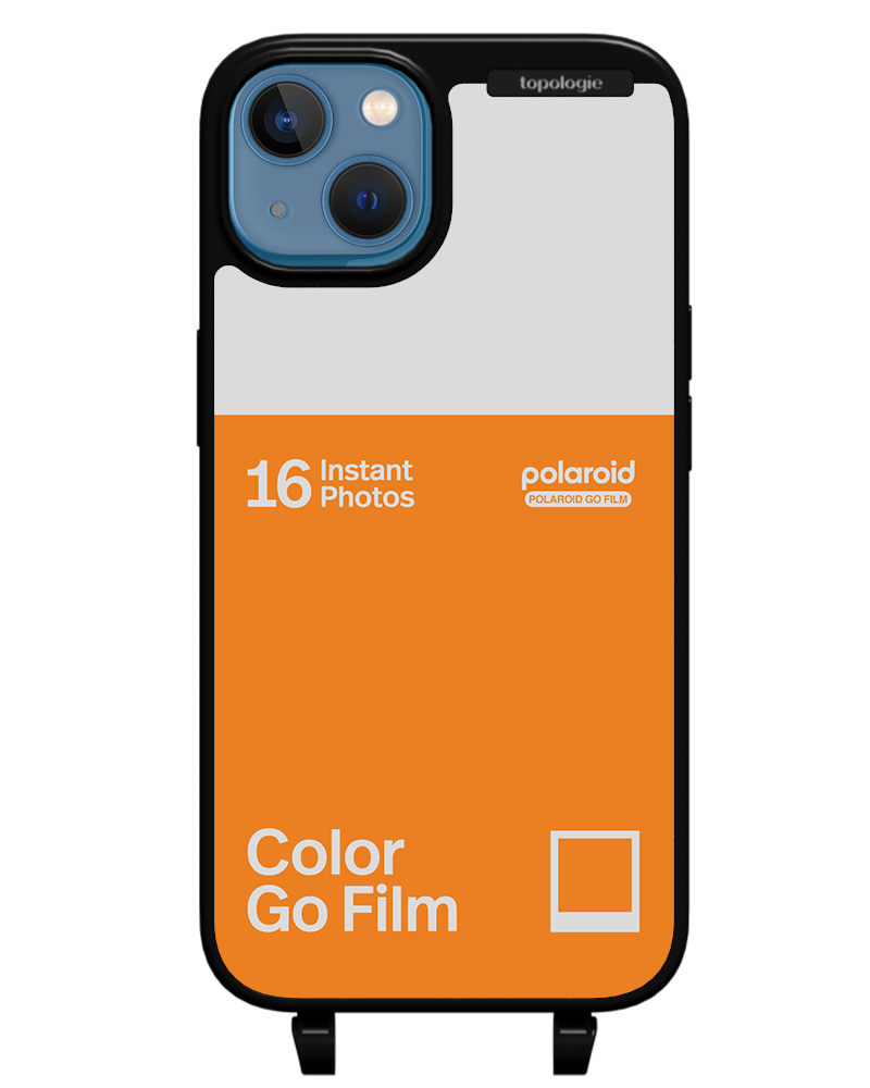 Polaroid x Topologie Bump Phone Case / Matte Black / Color Go Film Tangerine