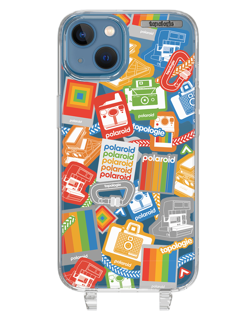 Polaroid x Topologie Bump Phone Case / Clear / Stickers