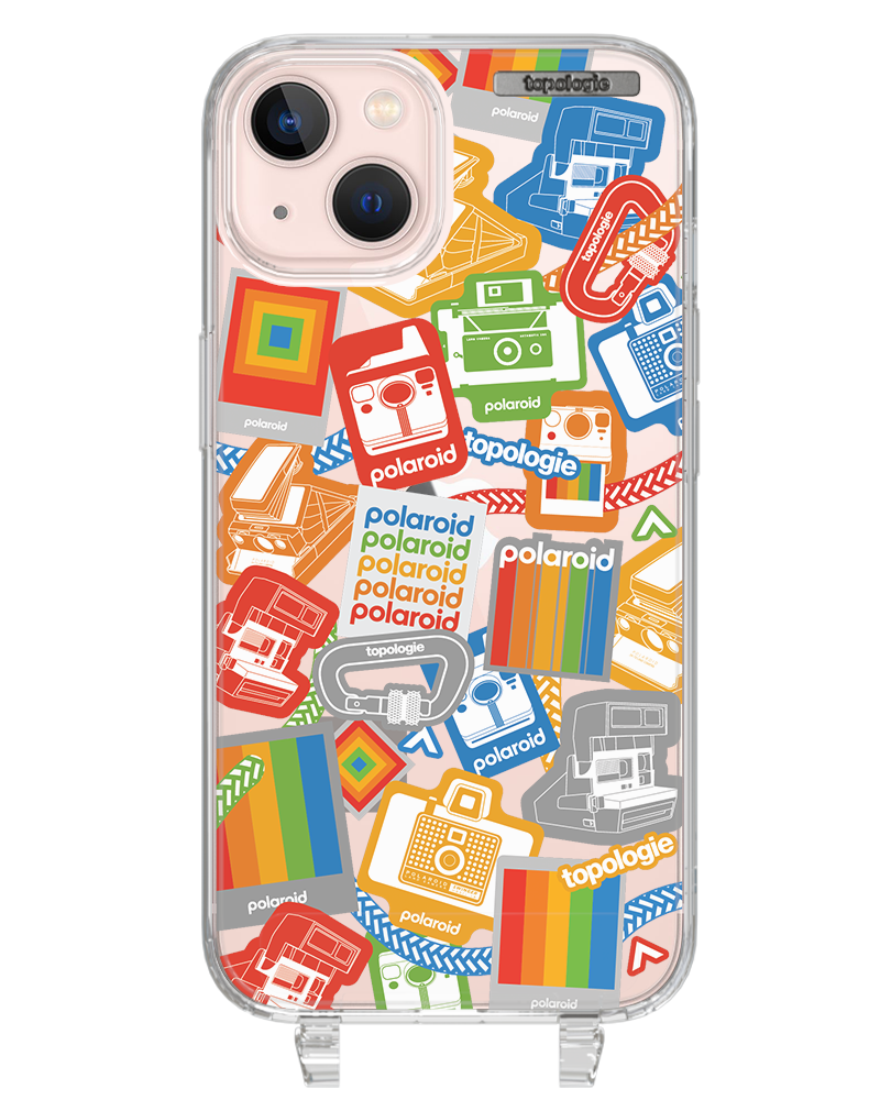 Polaroid x Topologie Bump Phone Case / Clear / Stickers