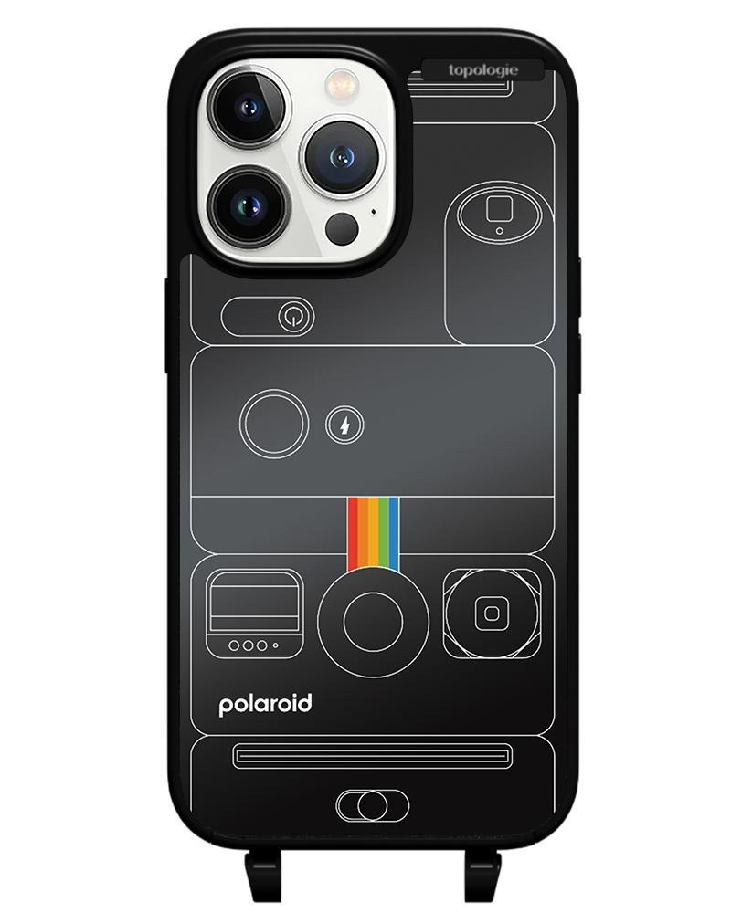 Polaroid x Topologie Bump Phone Case / Matte Black / Black Mirror / Camera Black
