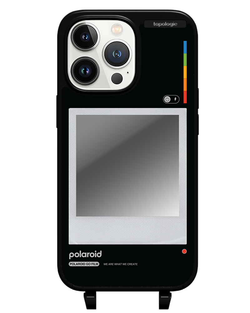 Polaroid x Topologie Bump Phone Case / Matte Black / Silver Mirror / Frame Black