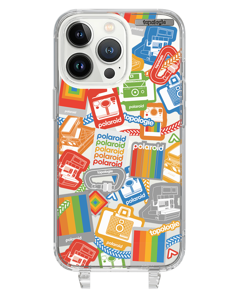 Polaroid x Topologie Bump Phone Case / Clear / Stickers