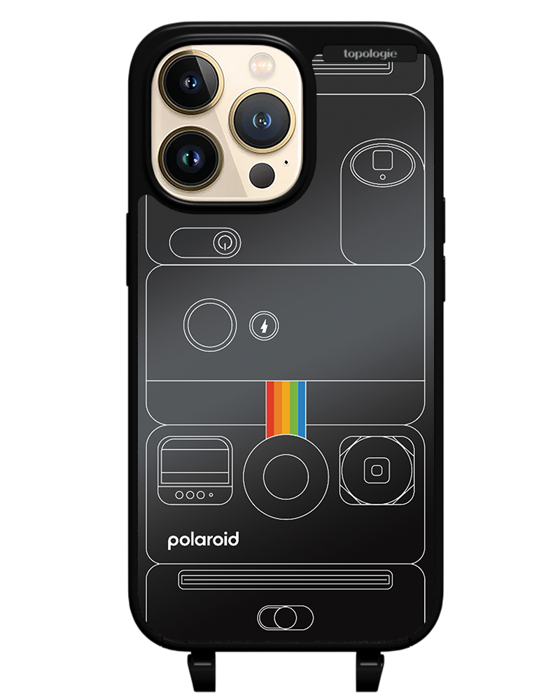 Polaroid x Topologie Bump Phone Case / Matte Black / Black Mirror / Camera Black