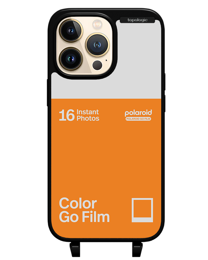 Polaroid x Topologie Bump Phone Case / Matte Black / Color Go Film Tangerine