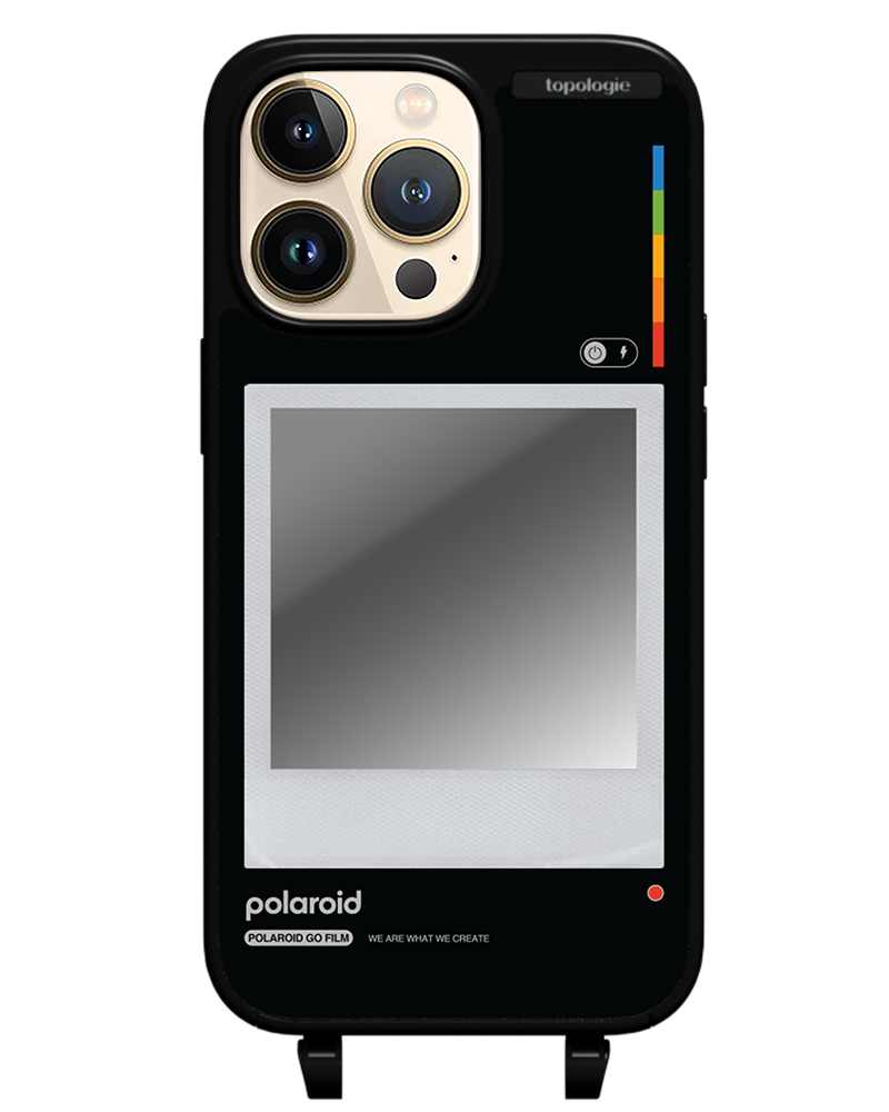 Polaroid x Topologie Bump Phone Case / Matte Black / Silver Mirror / Frame Black