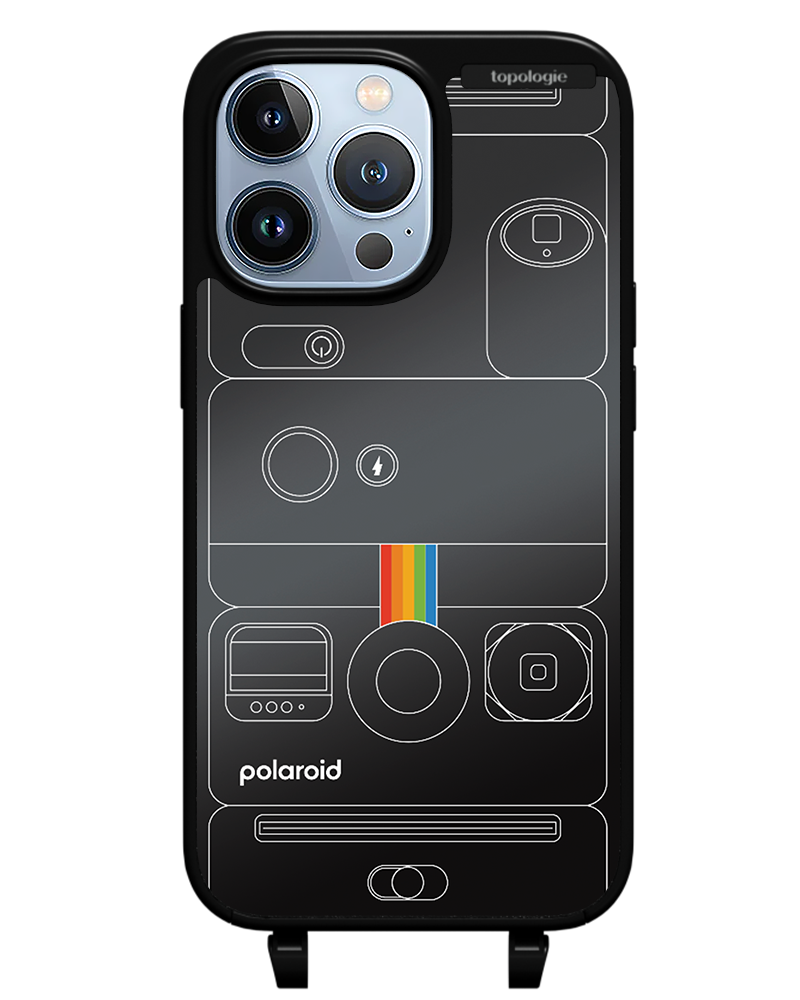 Polaroid x Topologie Bump Phone Case / Matte Black / Black Mirror / Camera Black
