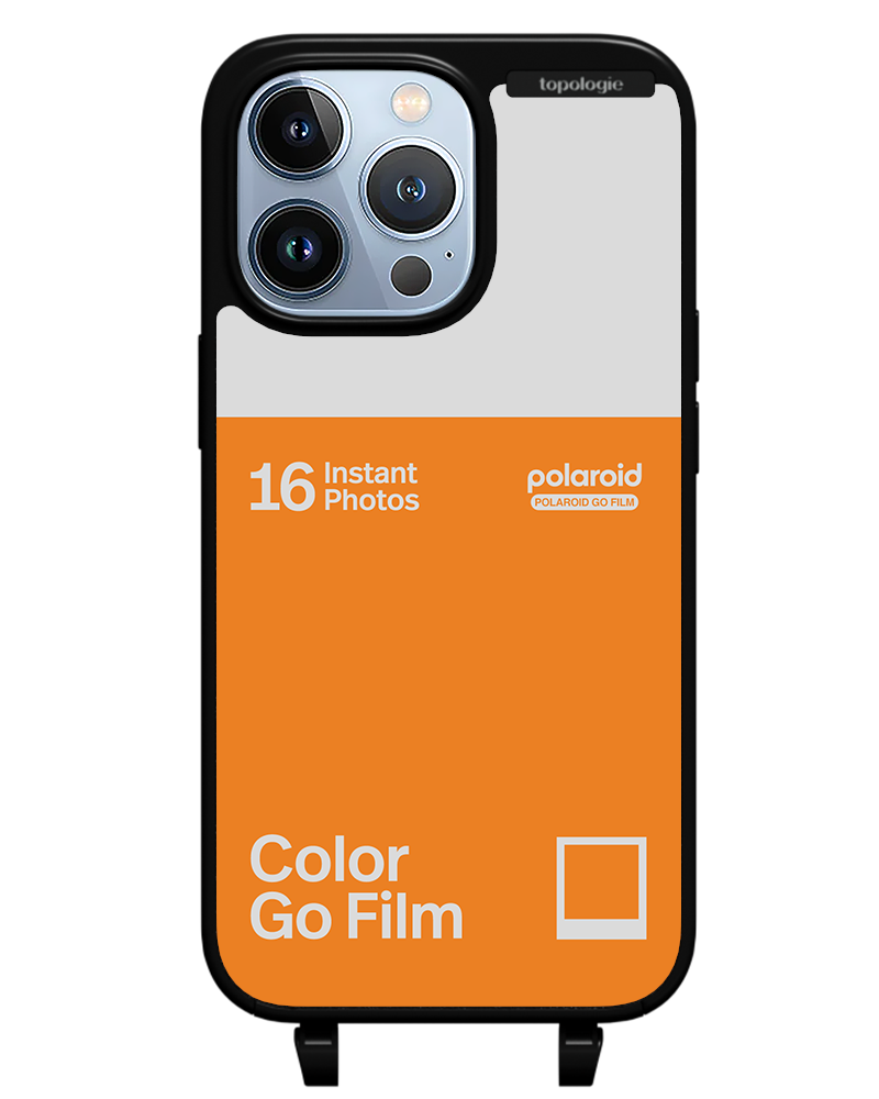 Polaroid x Topologie Bump Phone Case / Matte Black / Color Go Film Tangerine