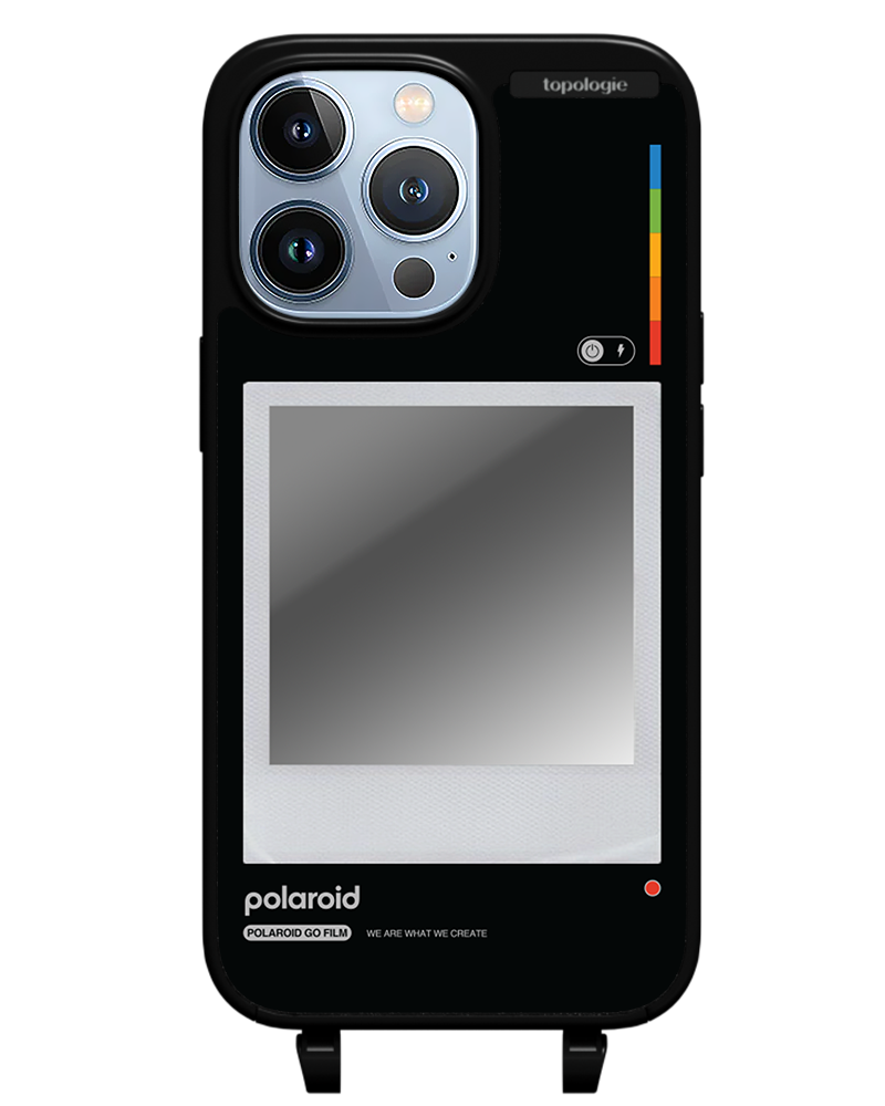 Polaroid x Topologie Bump Phone Case / Matte Black / Silver Mirror / Frame Black