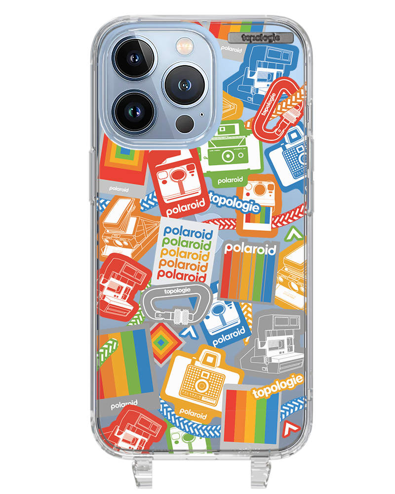 Polaroid x Topologie Bump Phone Case / Clear / Stickers
