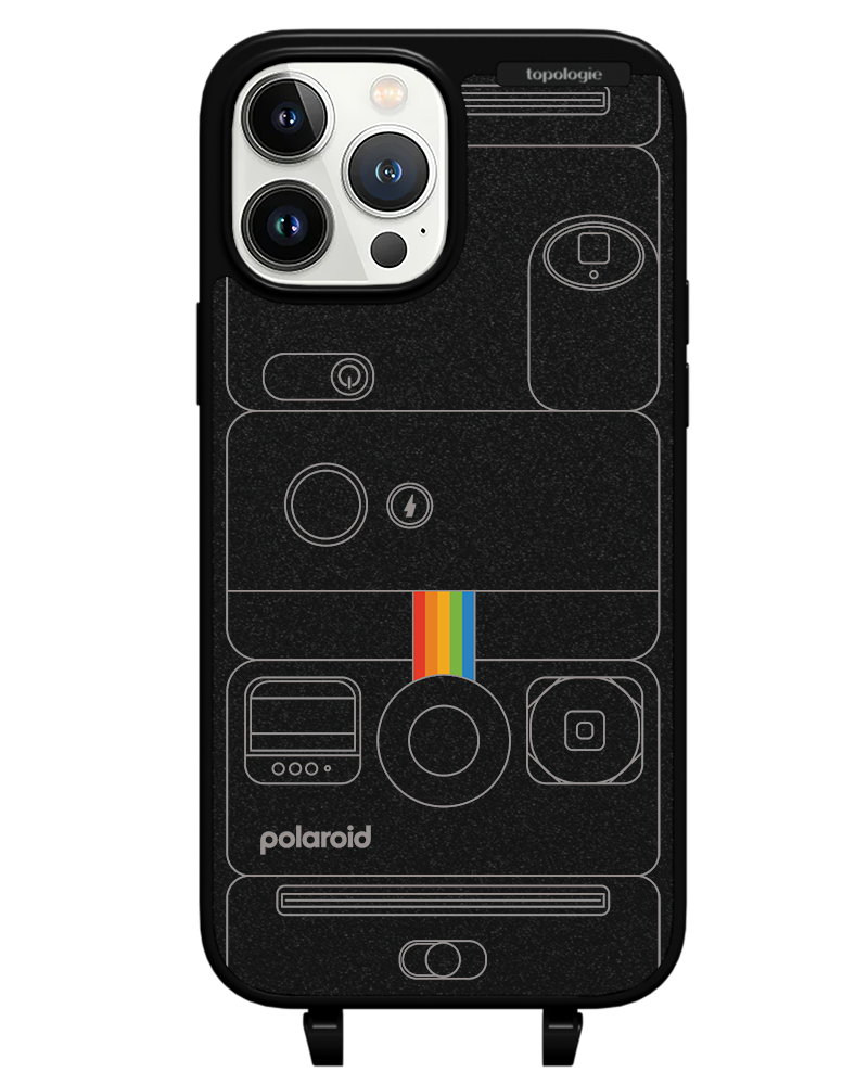 Polaroid x Topologie Bump Phone Case / Matte Black / Camera Black