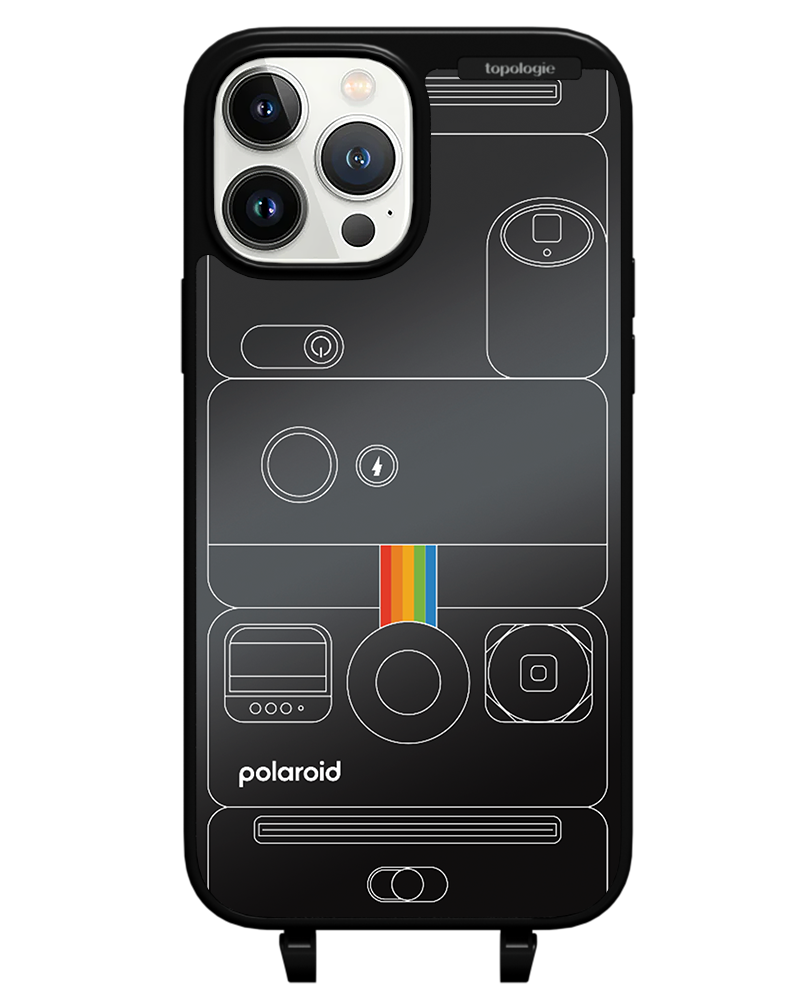 Polaroid x Topologie Bump Phone Case / Matte Black / Black Mirror / Camera Black