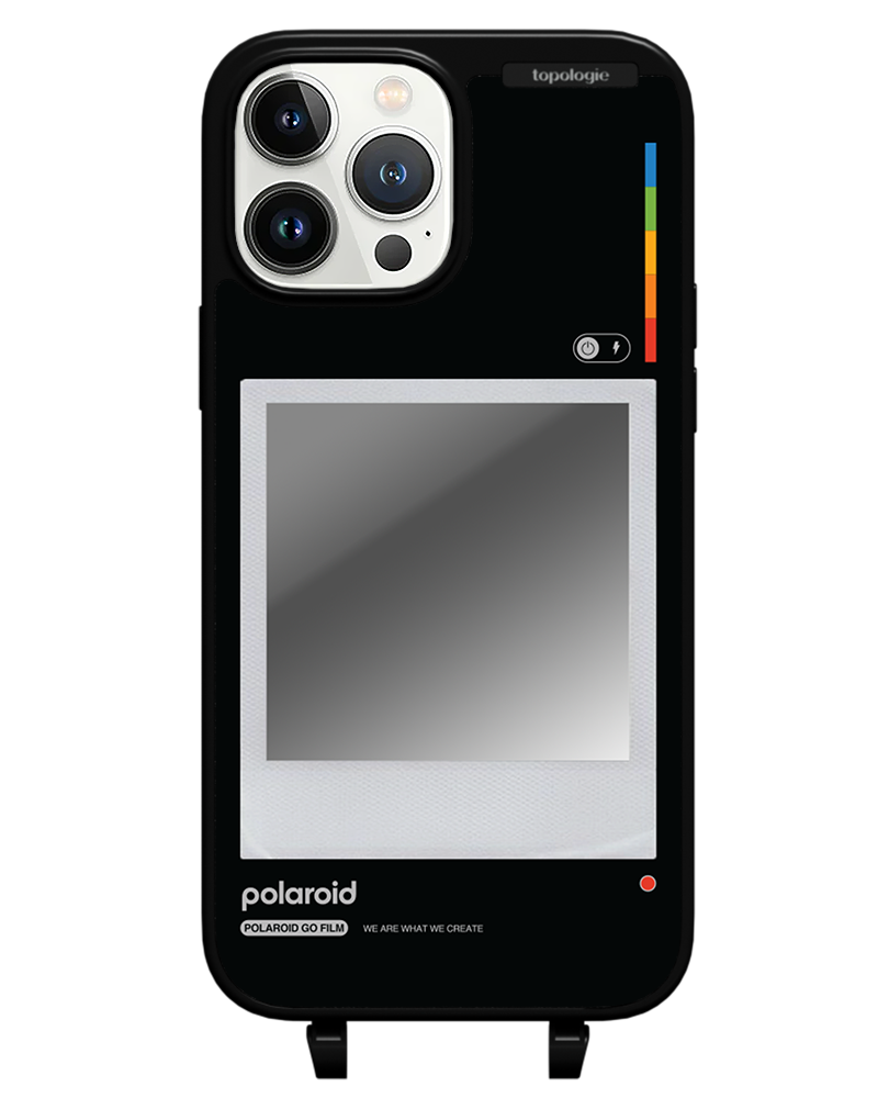 Polaroid x Topologie Bump Phone Case / Matte Black / Silver Mirror / Frame Black